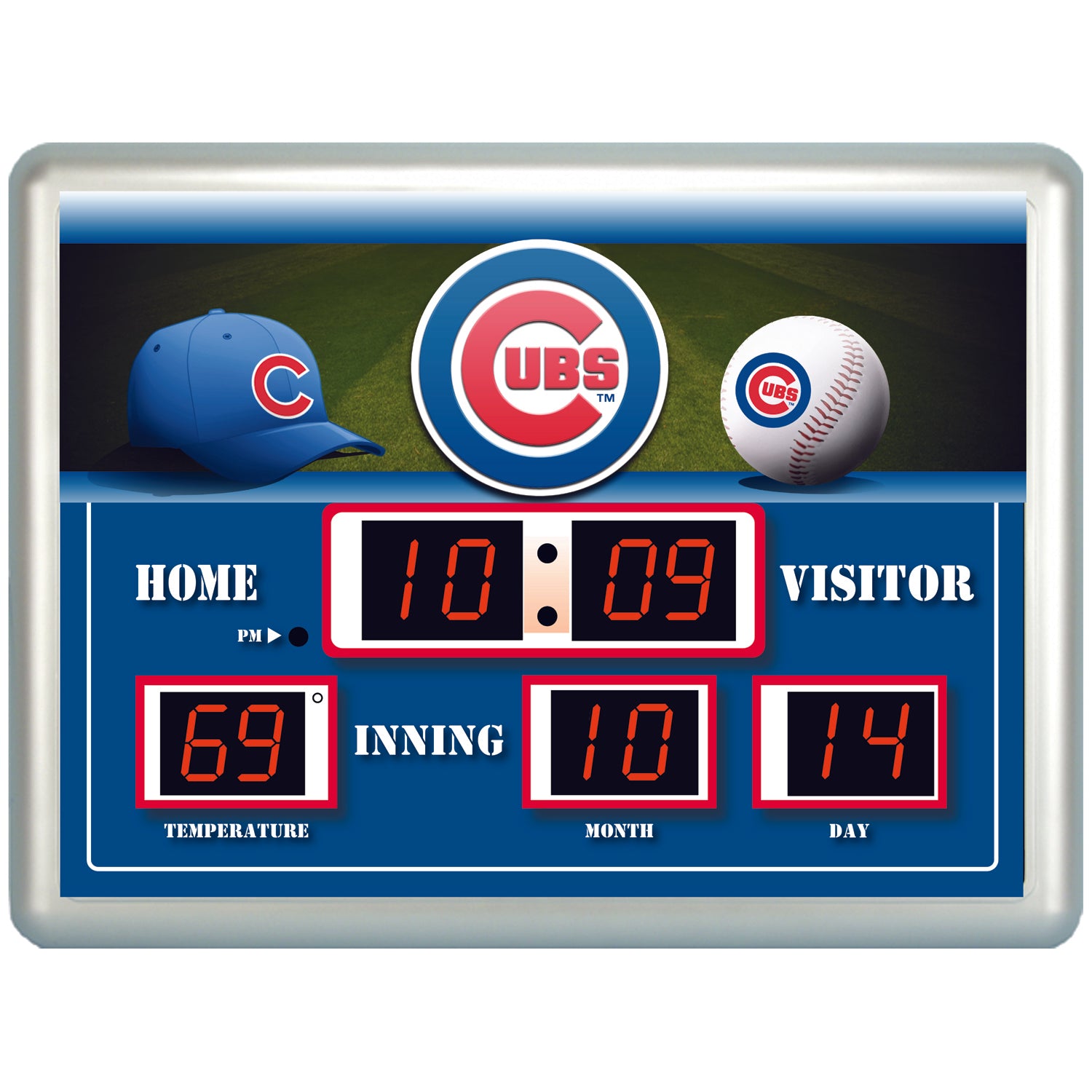 Chicago Cubs Clock - Wrigley Field Scoreboard Style Clock 5 Sizes Available