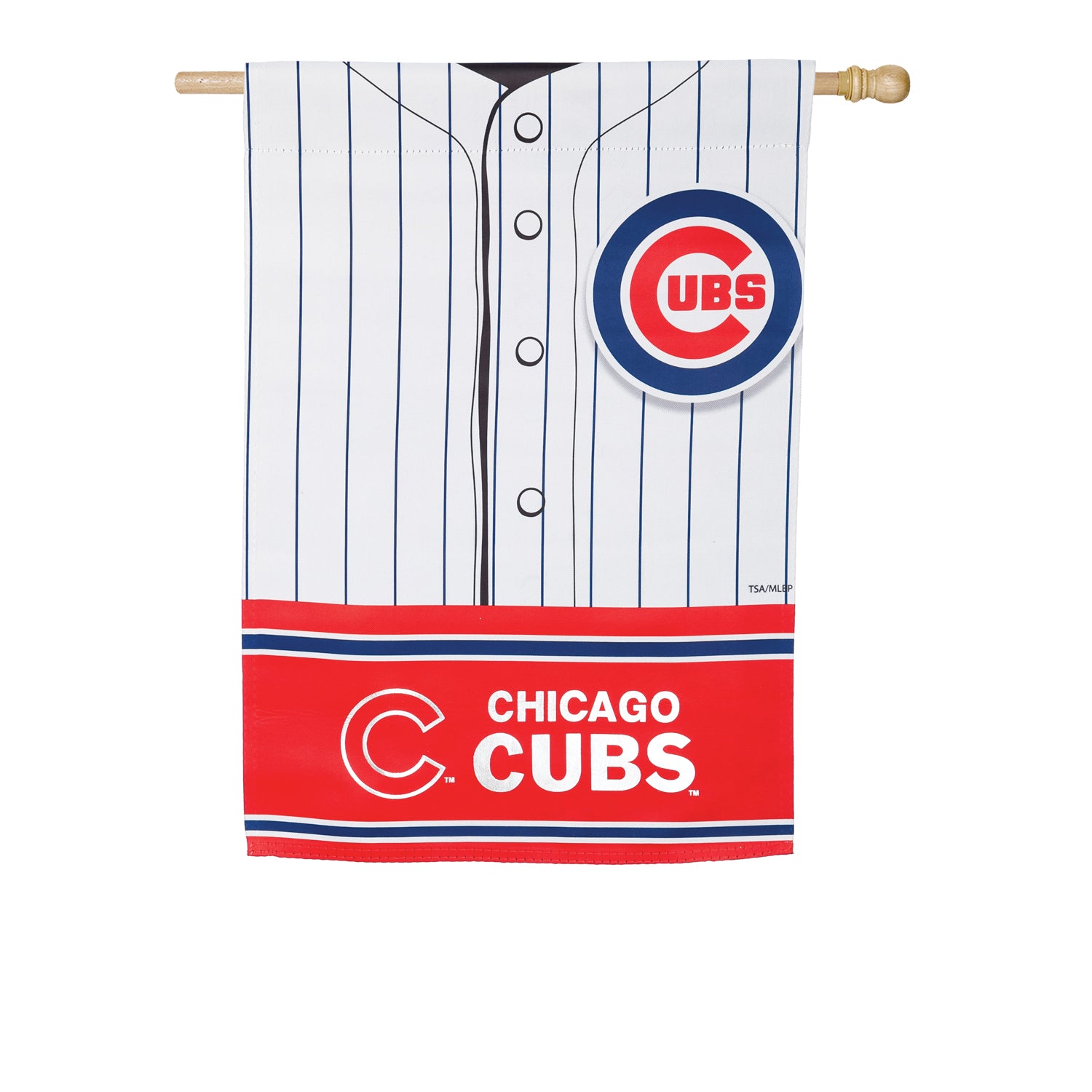 Chicago Cubs 44 x 28 Applique Logo Flag