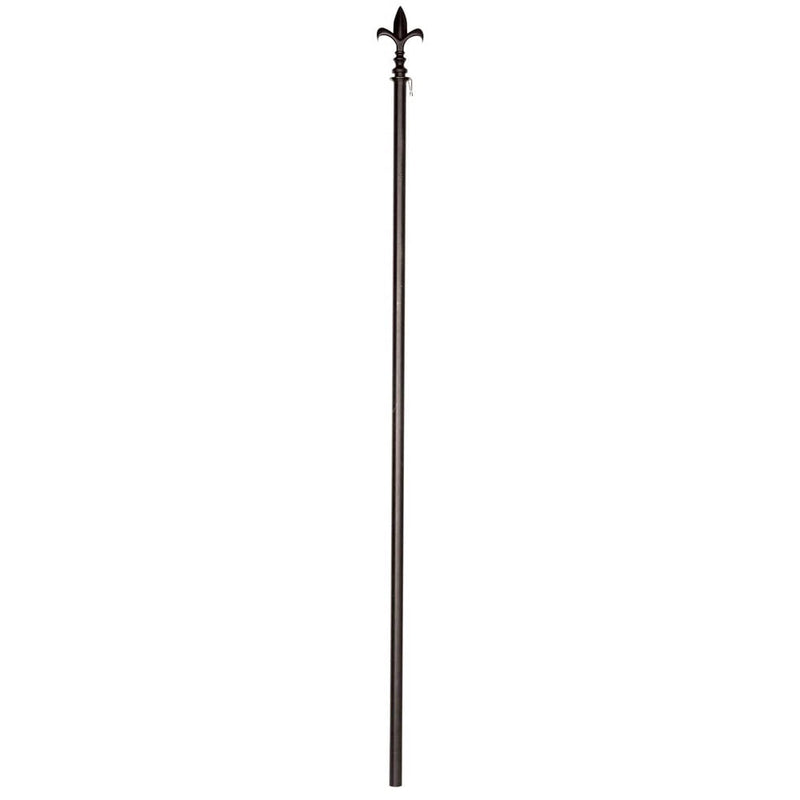 Estate pole, Fleur de Lis, Black,01033