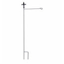 Garden Stand, Fleur de Lis, Black