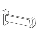 5" Hangrail Brackets for Slatwall, White, Set of 2