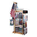 Flag and Mailbox Cover Wooden Display