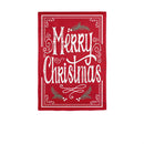 Quaint Merry Christmas Sign Burlap House Flag