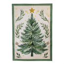 Christmas Tree With Acorn Burlap House Flag