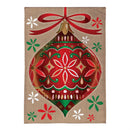 Vivid Christmas Ornament Burlap House Flag