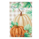 Country Pumpkins House Linen Flag