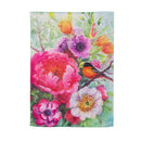 Bird Blossom Suede House Flag