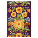 Fall Flower & Pumpkin Suede House Flag