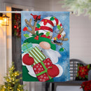 Holiday Gnome Suede House Flag