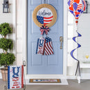 USA Fireworks Garden Burlap Flag