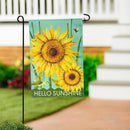 Hello Sunshine Burlap Garden Flag