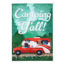 Summer Camper Burlap Garden Flag