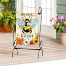 Bee Summer Burlap Garden Flag