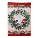 Woodland Wreath Burlap Garden Flag