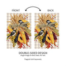 Ornamental Corn Burlap Garden Flag_x000D_