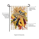 Ornamental Corn Burlap Garden Flag_x000D_