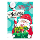 North Pole Welcome Burlap Garden Flag_x000D_