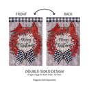 Country Berry Wreath Moire Garden Flag