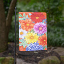 Dahlias Bouquet Suede Garden Flag