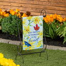 Treasured Memories Reversible Suede Garden Flag