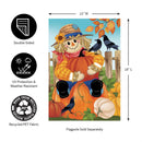 Friends & Scarecrow Suede Garden Flag_x000D_