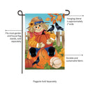 Friends & Scarecrow Suede Garden Flag_x000D_