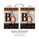 Polka Dots & Stripes Boo Suede Garden Flag_x000D_