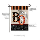 Polka Dots & Stripes Boo Suede Garden Flag_x000D_