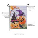 Couple Of Jacks Pumpkin Suede Garden Flag_x000D_