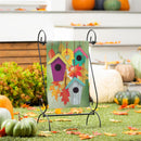 Flock Of Bird Houses Suede Garden Flag