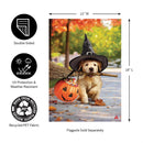 Goldens With Broom Suede Garden Flag_x000D_