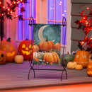 Watercolor Pumpkin Patch Suede Garden Flag_x000D_