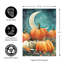 Watercolor Pumpkin Patch Suede Garden Flag_x000D_