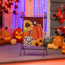Animal Print Pumpkin Garden Suede Flag_x000D_
