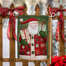 Giving Santa Suede Garden Flag