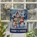 Snow Place Like Home Suede Garden Flag_x000D_