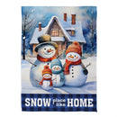 Snow Place Like Home Suede Garden Flag_x000D_
