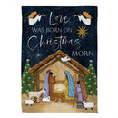 Love Was Born Suede Garden Flag_x000D_