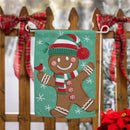 Christmas Icons Reversible Suede Garden Flag_x000D_