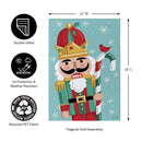 Christmas Icons Reversible Suede Garden Flag_x000D_