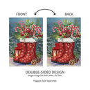 Winter Boots Suede Garden Flag_x000D_