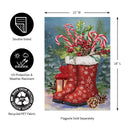 Winter Boots Suede Garden Flag_x000D_