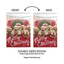 Red Truck with Puppies Garden Suede Flag