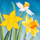 Spring Floral Haven Applique House Flag