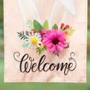 Every Bunny Welcome Applique Garden Flag