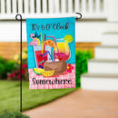 It's 5 O' Clock Somewhere Applique Garden Flag