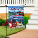 Relax You Are On Lake Time Applique Garden Flag