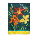 Daylilies Applique Garden Flag