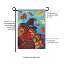 Turkey Time Applique Garden Flag_x000D_
