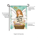 Oh Come Let Us Adore Him Applique Garden Flag_x000D_